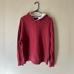 Lucky Red Hooded Men's Sweater white stitching Size L